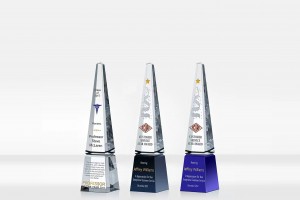 Corporate commemorative and award-winning trophies