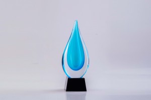 custom art glass awards