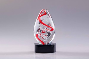 Smooth Art Masterpiece Glass Trophy