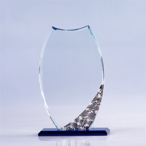 Customize Logo Crystal Blank Plaque Trophy Awards Glass Trophy