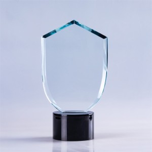 Irregular crystal glass blank trophy