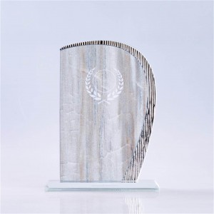 Wholesale new design personalized custom wooden crystal trophies