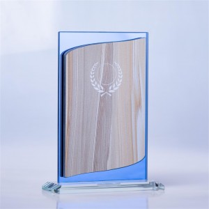 New design wooden crystal trophy Award