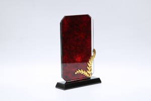 Wooden And Marble Glass Award Fashion Promotion Trophy