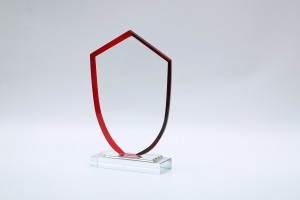 Customize Logo Crystal Blank Plaque Trophy Awards Glass Trophy