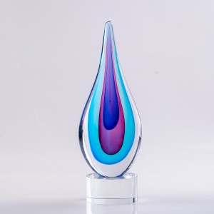 custom art glass awards